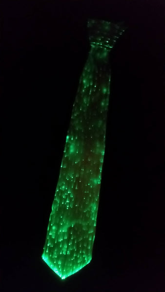 UV Reactive Fiber Optic Glow Tie