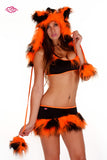 Furry Tiger Rave Outfit Close Up