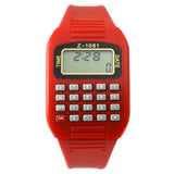 Red LED calculator watch
