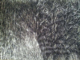 Black Sparkle Faux Fur