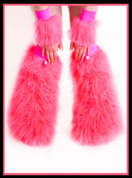 Fluffy Cuff Pink Set