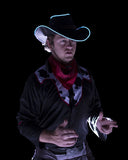 Aqua El Wire Cowboy Rave Hat