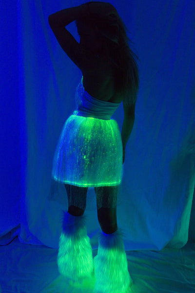 Sound Activated  Fiber Optic Sundress - Bluetooth