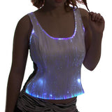 Fiber Optic Women's Light Up Tank Top