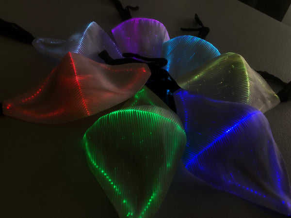 Fiber Optic Light Up Face Mask