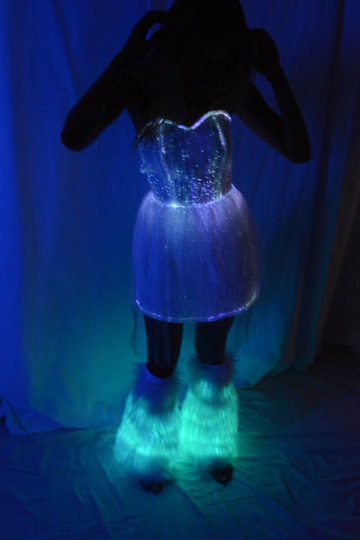 Sound Activated  Fiber Optic Sundress - Bluetooth