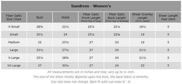 Sound Activated  Fiber Optic Sundress - Bluetooth