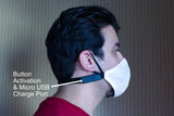 Fiber Optic Light Up Face Mask