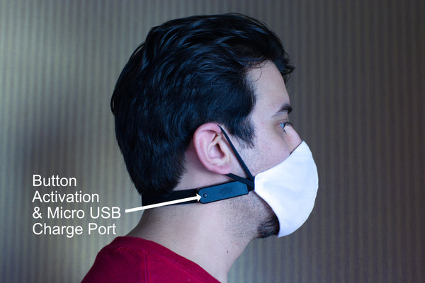 Fiber Optic Light Up Face Mask