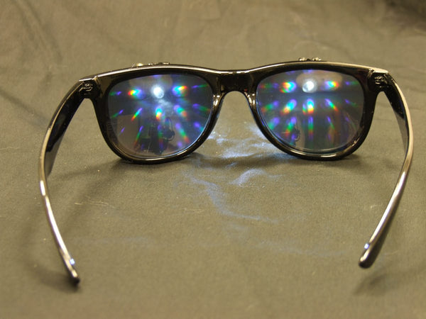 Rainbow Diffraction Vision Glasses- BLACK