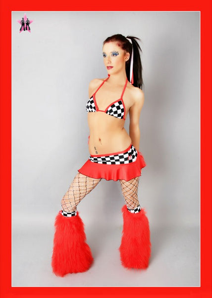 Jazz Checkered & Red Outfit