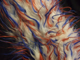 White Fur with Red and Blue Spikes