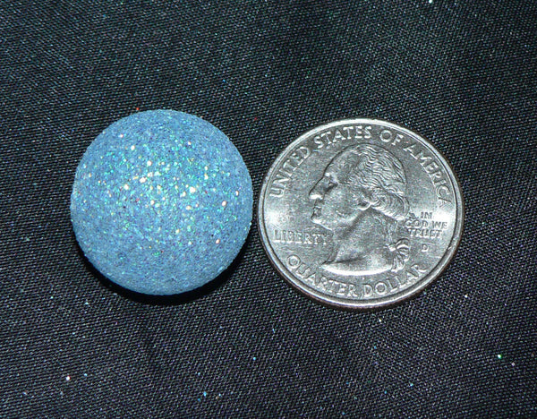 Glitter Bead Next to Quarter