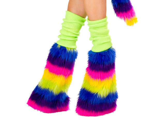 Rainbow Pony Rave Costume Leg Warmers