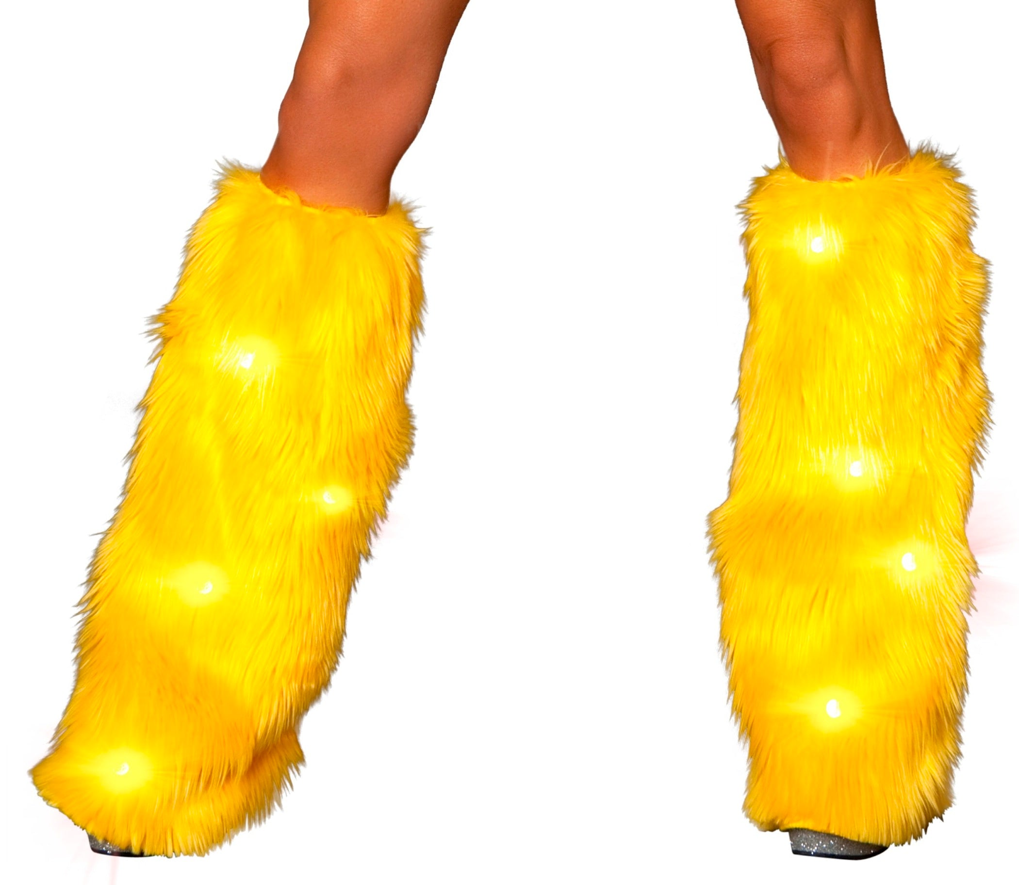 J. Valentine Fluffy LED Fluffy Leg Warmers – Rave-Nation
