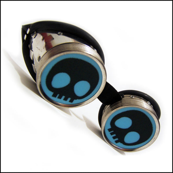Opaque Turquoise Custom Skull Goggles