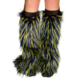 Black Fur with Blue and Green Spikes