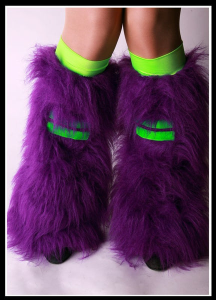 Hi-Viz Purple & Green Fluffies