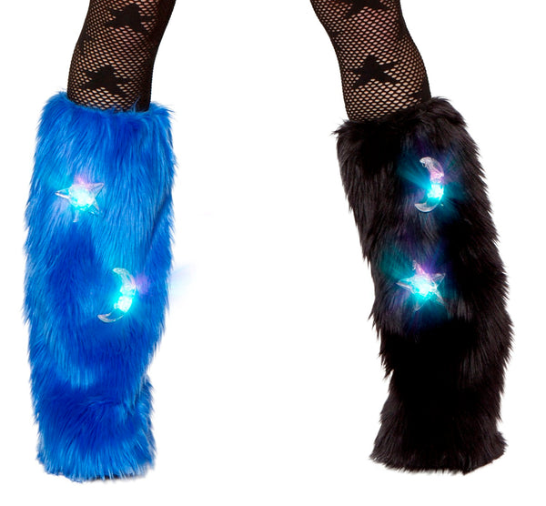 Midnight Star LED Furry Boot Covers 