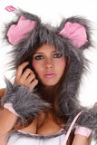 Furry Mouse Rave Outfit Hood Close Up