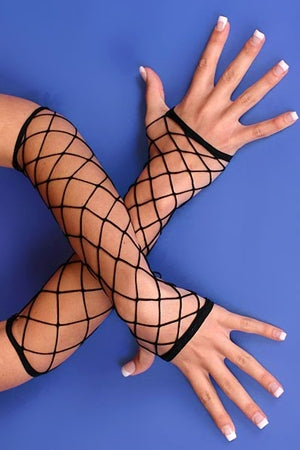 arm fish net Fishnet Warmers JJ's Party House Imported. Fishnet Arm Warmers- Black