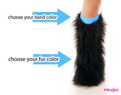 Orion LED Light-Up Furry Leg Warmers