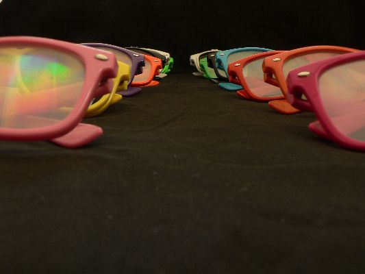 Rainbow Diffraction Vision Glasses 