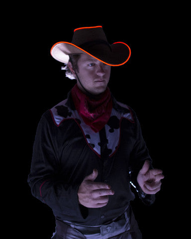Orange El Wire Cowboy Hat