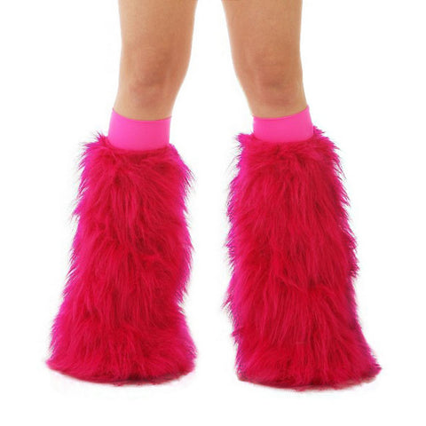 magenta leg warmers