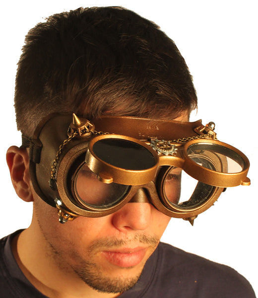 Steampunk Goggles - Outside Gear Full Chain