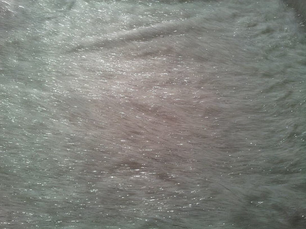 White Sparkle Faux Fur