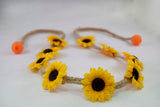 Yellow Sunflower Flower Crown Headband 1