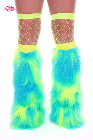 Tropical Furry Rave Leg Warmers
