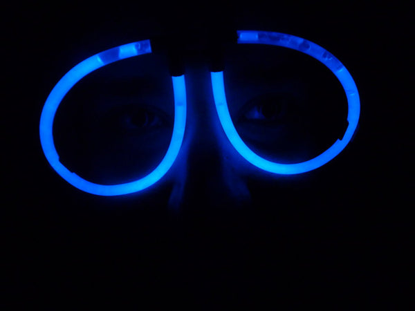 Blue Glowstick Glasses