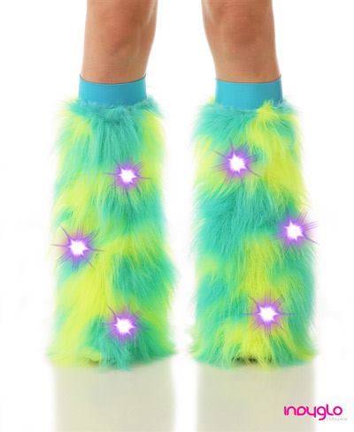 Meissa LED Light-Up Furry Leg Warmers