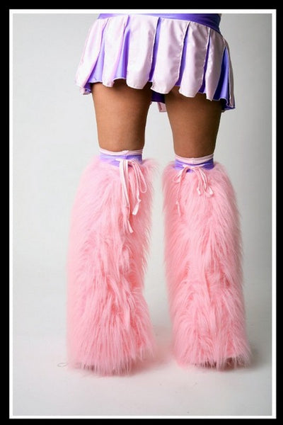Over The Knee Pink & Lilac Fluffies