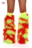 Lava Furry Rave Leg Warmers