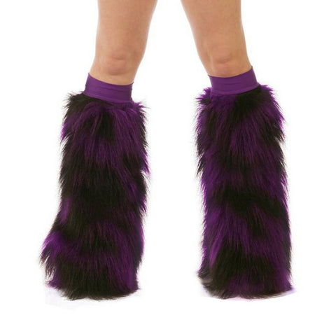 purple and black floofies with purple bands
