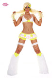 Crazy Daisy Rave Outfit- UV Yellow