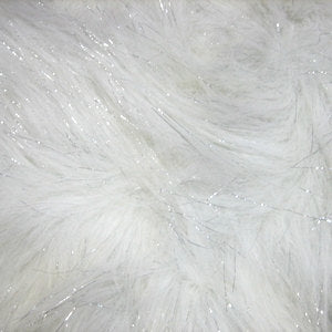 White Sparkle Faux Fur