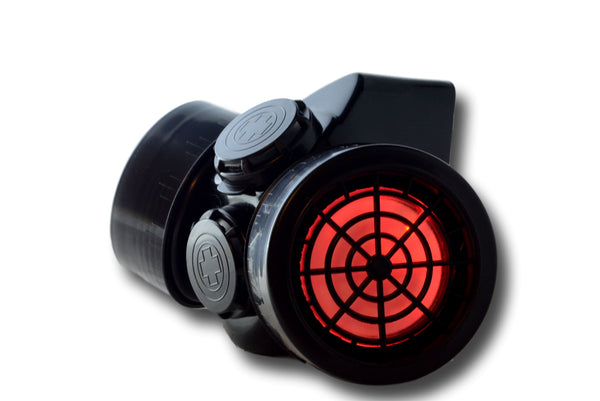 Steampunk LED Gas Mask - Black Frame