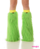 Lime Green Fluffy Legwarmer
