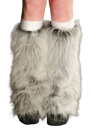 Grey Fluffies With White Kneebands