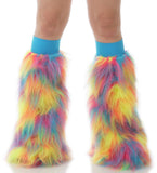 Tropical Sherbert Fluffies Turquoise Kneebands