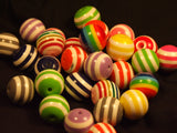 Solid Striped Beads