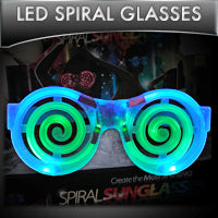led rave goggles Light Up LED Spiral Rave Glasses! – Rave-Nation