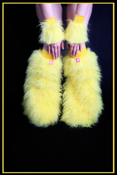 Fluffy Cuff Yellow Set
