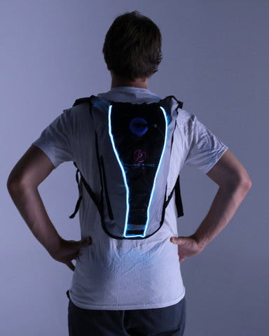 Blue El Wire Hydration Pack