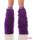 Purple Fuzzy Leg Warmers