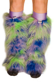 Green Blue and Purple Fluffies With Lilac Kneebands 2